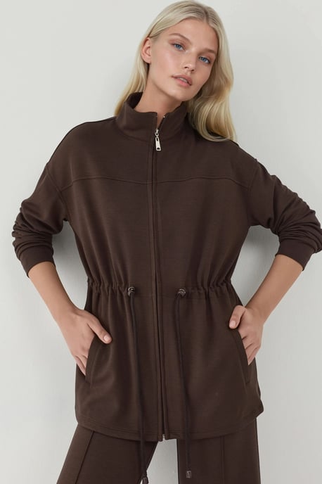 Modal Touch Langjacke mit verstellbarem Bund - Image 6