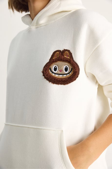 Kapuzenbestickter Sweatshirt - Image 2