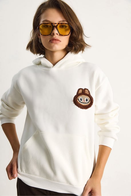 Kapuzenbestickter Sweatshirt - Image 4