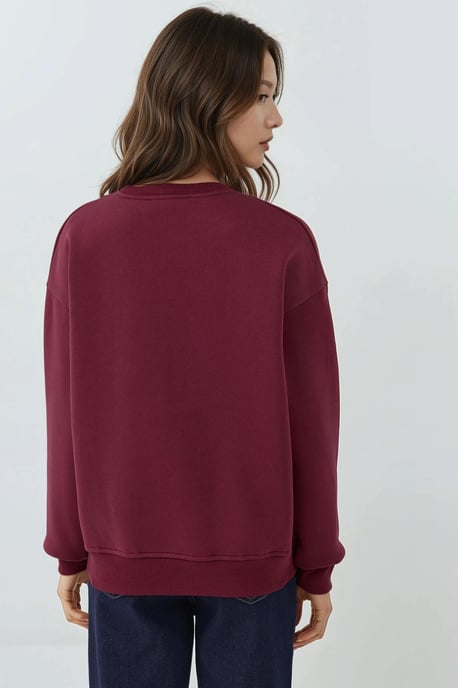 Bestickter Rundhals-Pullover mit erhobenem Design - Image 3