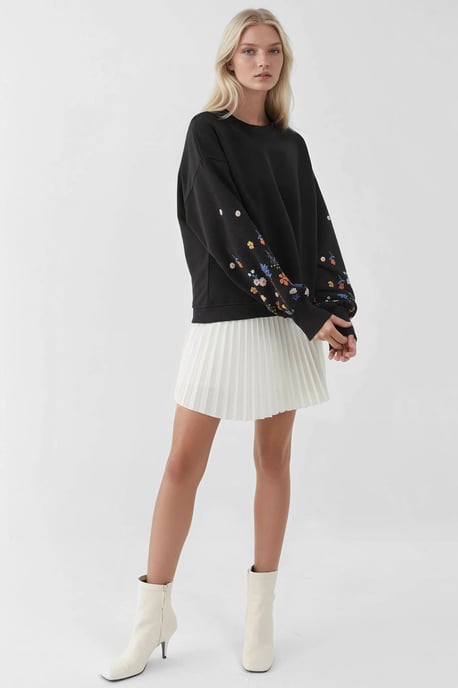 Bedruckter Langarmcrewneck-Sweatshirt - Image 3