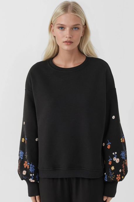 Bedruckter Langarmcrewneck-Sweatshirt - Image 5