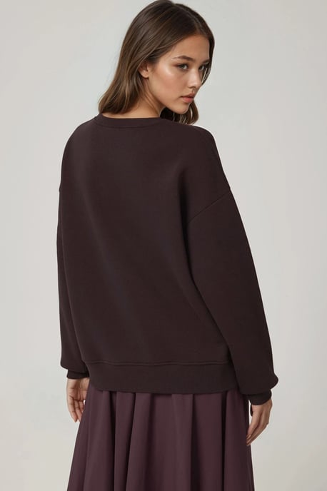 Komfort Sweatshirt mit Tiermotiv, bestickt, mit erhöhtem Rundhalsausschnitt - Image 4
