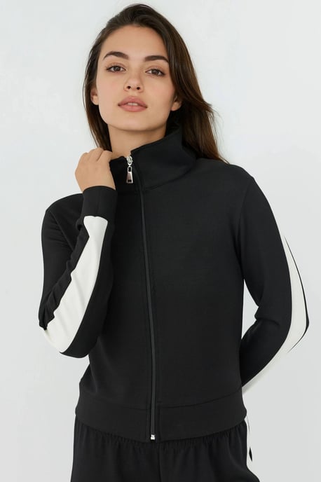 Weiche Touch Modal Stehkragen Sportjacke - Image 4
