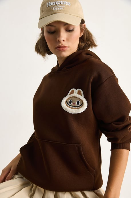 Kapuzensweatshirt mit Stickerei - Image 3