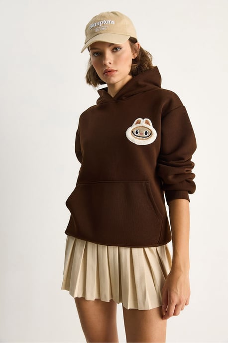 Kapuzensweatshirt mit Stickerei - Image 4