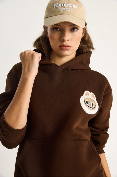 Kapuzensweatshirt mit Stickerei - Image 5