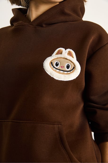 Kapuzensweatshirt mit Stickerei - Image 6