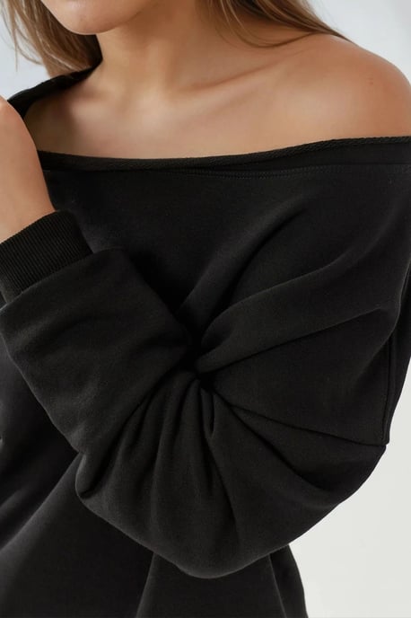 Boot-Neck Relaxed Fit Sweatshirt - Image 3