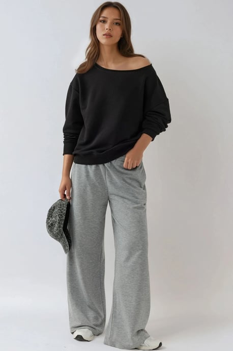 Boot-Neck Relaxed Fit Sweatshirt - Image 4