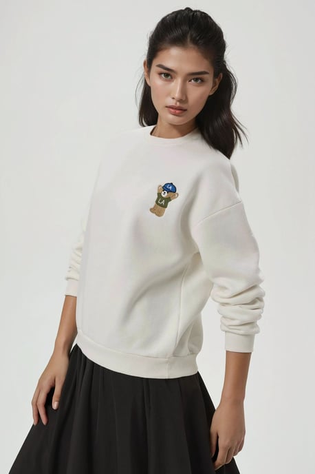 Bestickter Baumwollpullover - Image 3