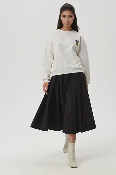 Bestickter Baumwollpullover - Image 4