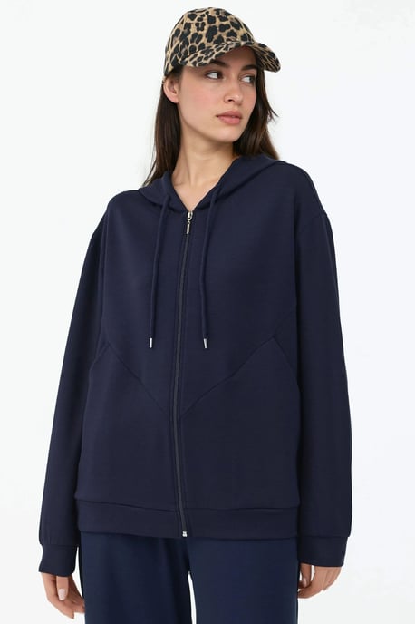 Weicher Touch Vollzip Hoodie Sweatshirt - Image 4