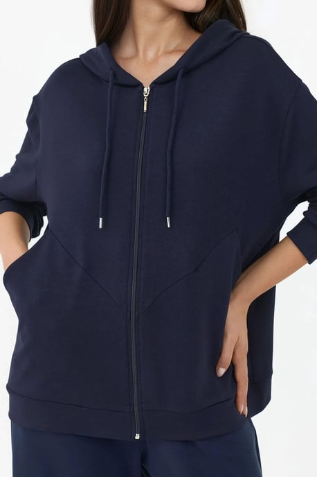 Weicher Touch Vollzip Hoodie Sweatshirt - Image 5