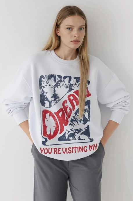 Bedrucktes Rundhals-Sweatshirt - Image 1