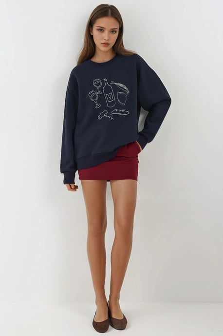 Bedrucktes Rundhals-Sweatshirt - Image 6