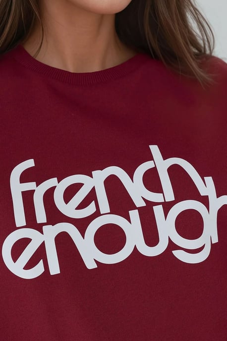 Bedruckter Rundhalsausschnitt Langarm Erhöhter Sweatshirt - Image 2