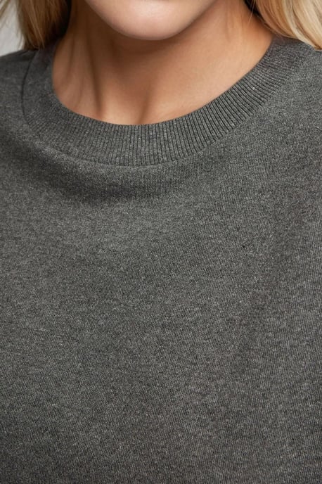 Übergroßer Rundhals-Basic-Sweatshirt - Image 3