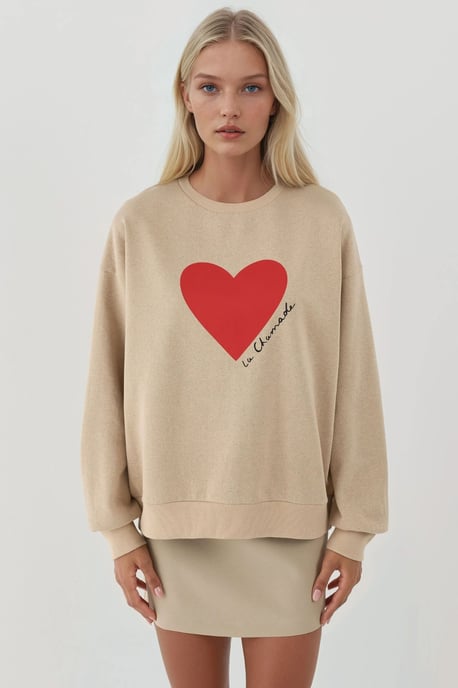 Bedruckter Rundhalsausschnitt Sweatshirt - Image 2