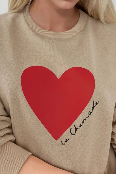 Bedruckter Rundhalsausschnitt Sweatshirt - Image 3