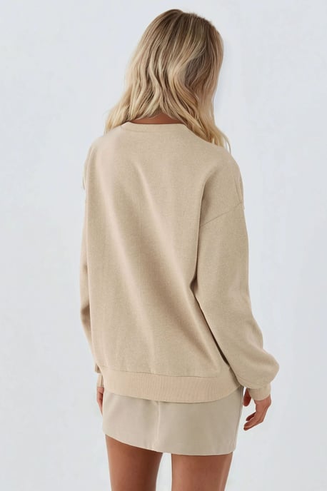 Bedruckter Rundhalsausschnitt Sweatshirt - Image 5
