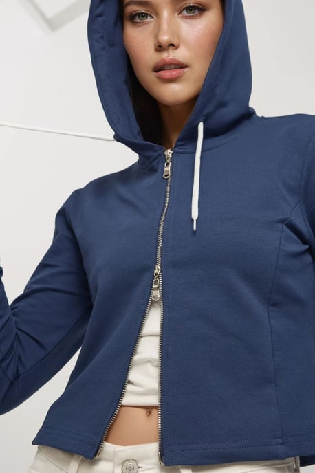 Kapuzensweatshirt mit Reißverschluss - Image 5