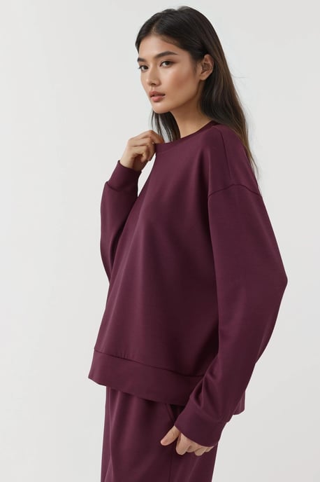 Modal Touch Basic Sweatshirt - Image 2