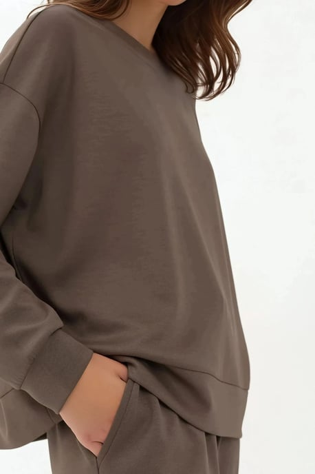 Modal Touch Basic Sweatshirt - Image 5