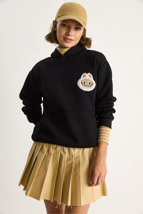 Kapuzensweatshirt mit Stickerei - Image 3