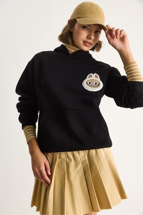 Kapuzensweatshirt mit Stickerei - Image 4