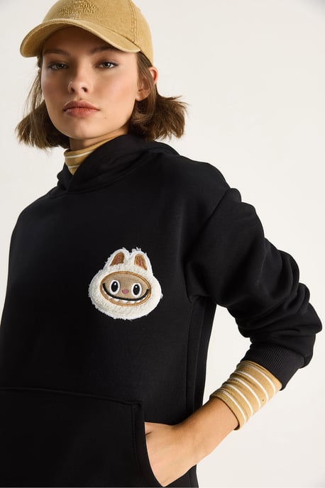 Kapuzensweatshirt mit Stickerei - Image 5
