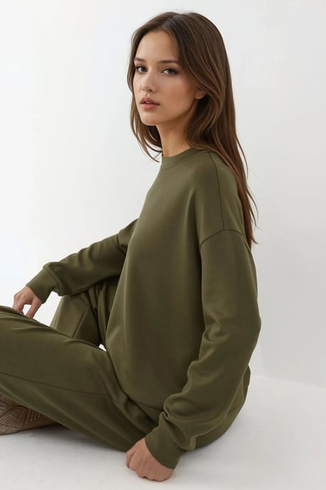 Modal Touch Basic Sweatshirt - Image 2