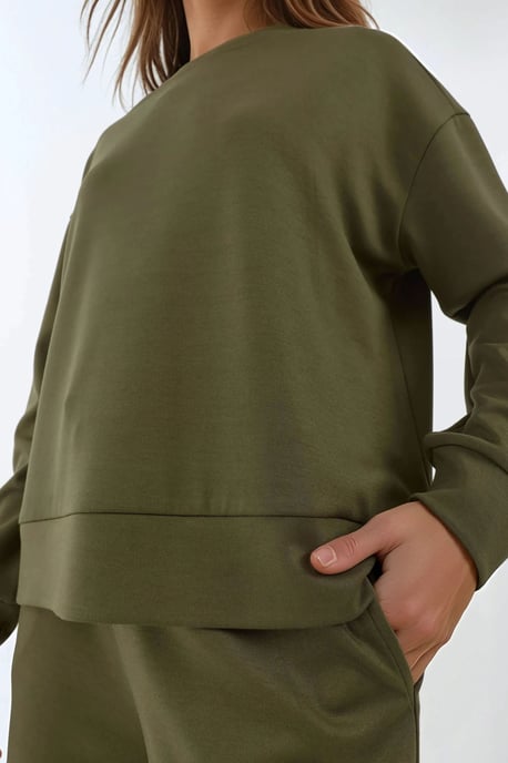 Modal Touch Basic Sweatshirt - Image 4