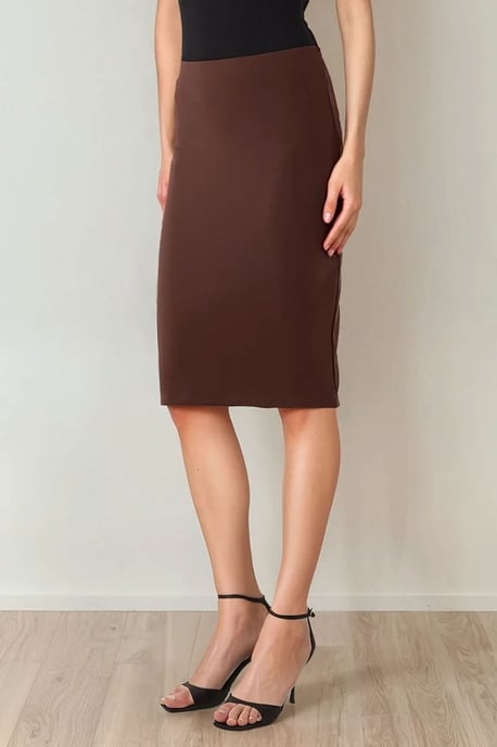 Hochtaillierte Bodycon-Midi-Rock - Image 1