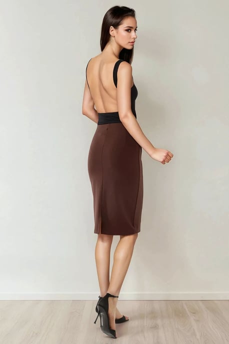 Hochtaillierte Bodycon-Midi-Rock - Image 4