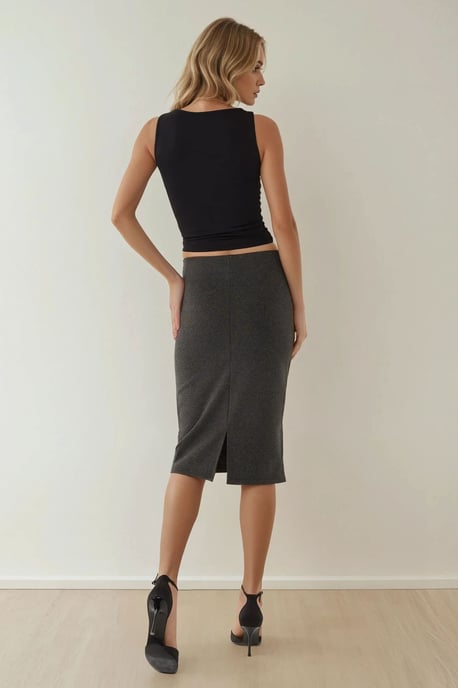Hochtaillierte Bodycon-Midirock - Image 4