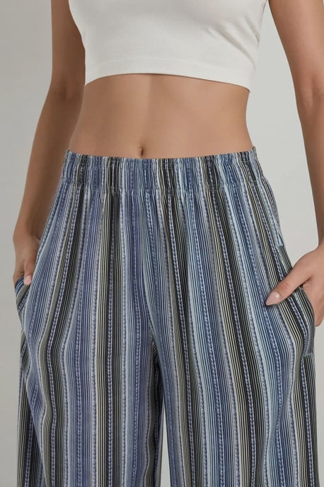 Weite Beinform Bedruckte Relax-Hose - Image 3
