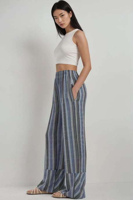 Weite Beinform Bedruckte Relax-Hose - Image 4