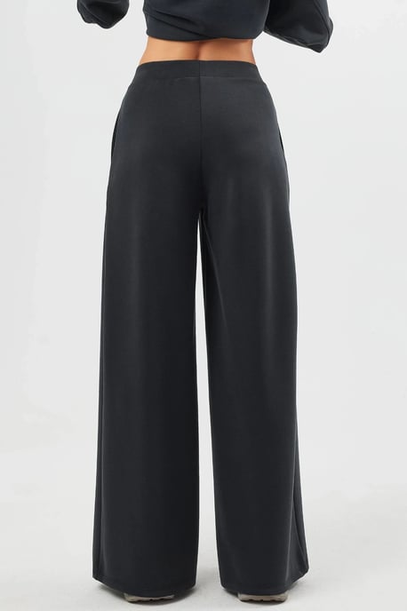 Elastische Taillenfalten Palazzo-Hosen - Image 4