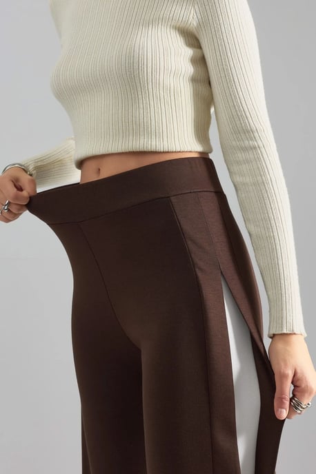 Modal Touch Streifen-Detail-Hosen - Image 5