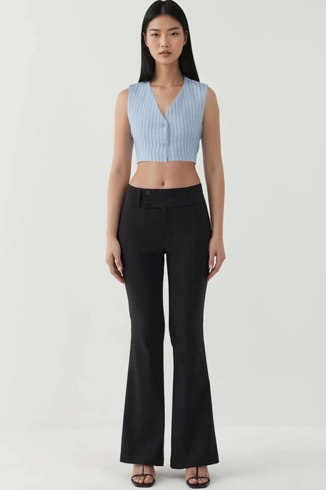 Tapered Flared Pants mit niedrigem Bund - Image 6