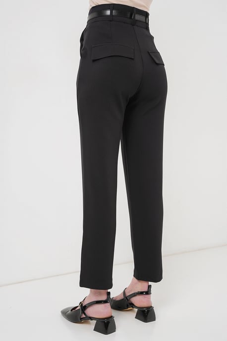 Regular Fit gerade geschnittene Hose mit Reißverschlussverschluss - Image 5