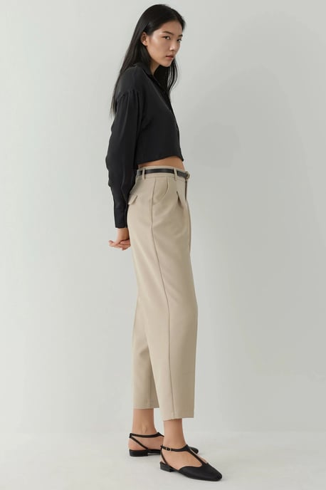 Hochtaillierte Abnäherhose - Image 5