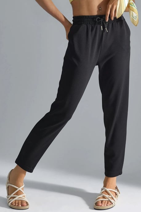 Modal Touch Elastischer Bund Karottenform Jogginghosen - Image 1