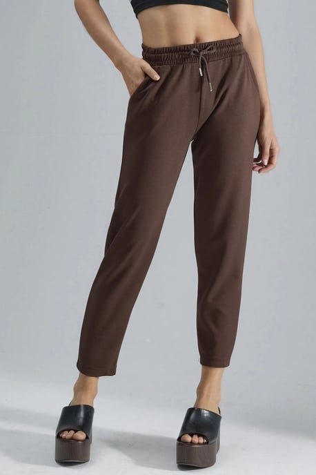 Modal Touch Elastischer Bund Karottenform Jogginghosen - Image 1