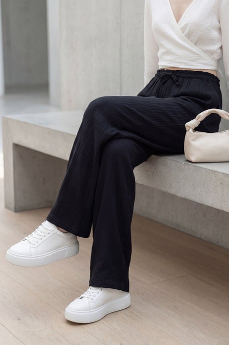 Elastische Bund gerade geschnittene Hosen - Image 5