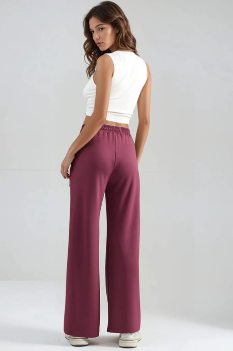 Modal Touch Plissé Palazzo-Hose - Image 4