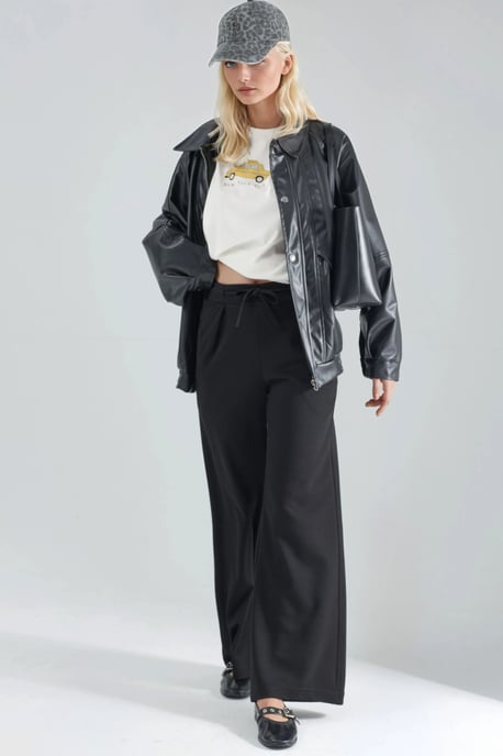 Modal Touch Falten-Palazzo-Hosen - Image 3