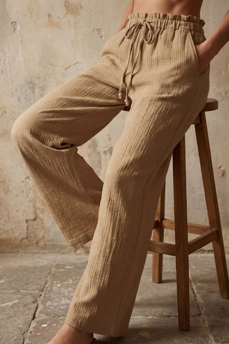 Elastische Bund gerade geschnittene Hosen - Image 4