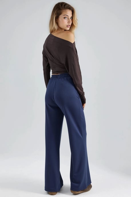 Modal Touch Plissierte Palazzo-Hose - Image 3